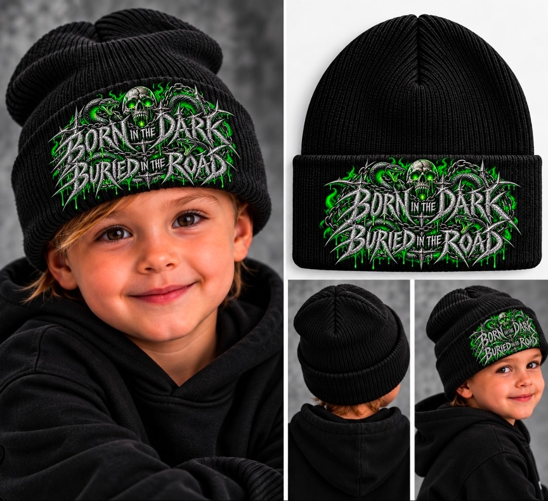 Born in the Dark Embroidered Beanie