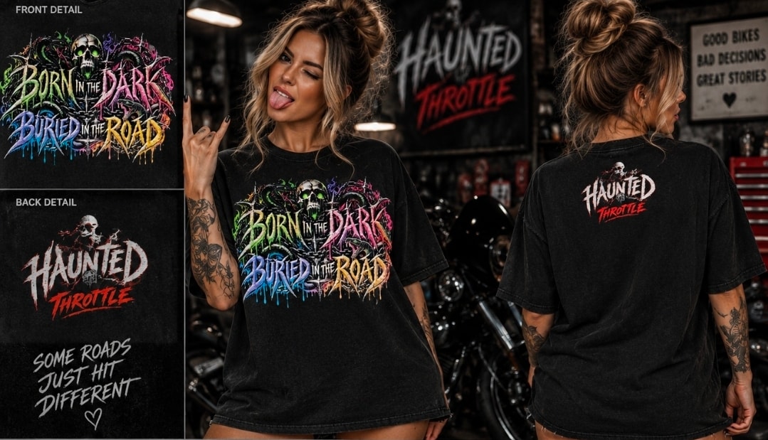 Born in the Dark Buried in the Road T-Shirt