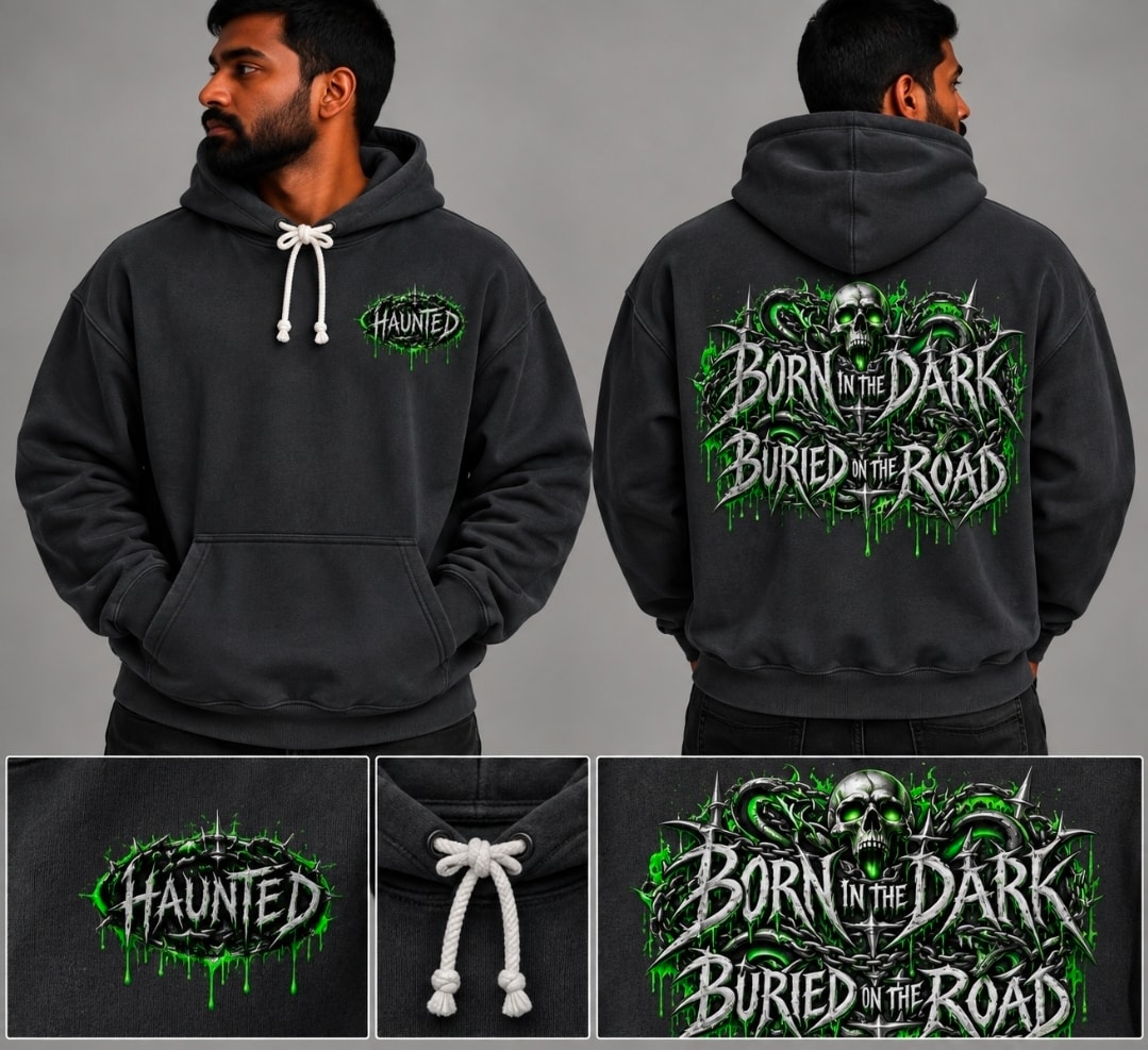 Born in the Dark Buried in the Road Hoodie