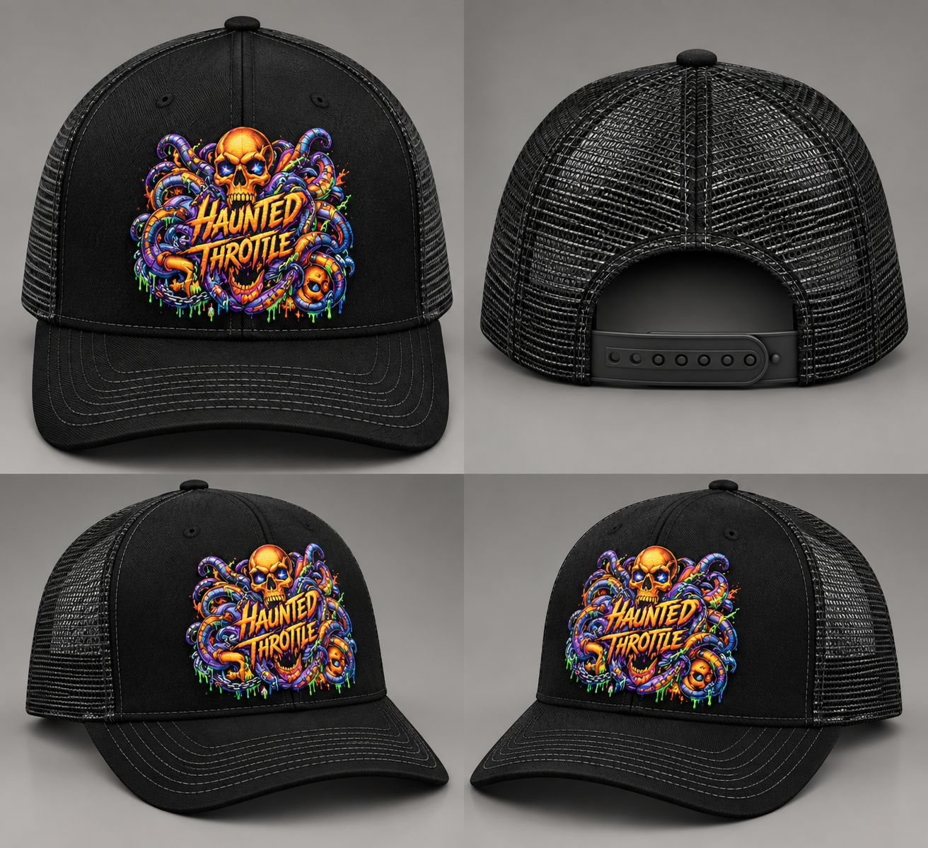 Day of the Dead Octopus Snapback