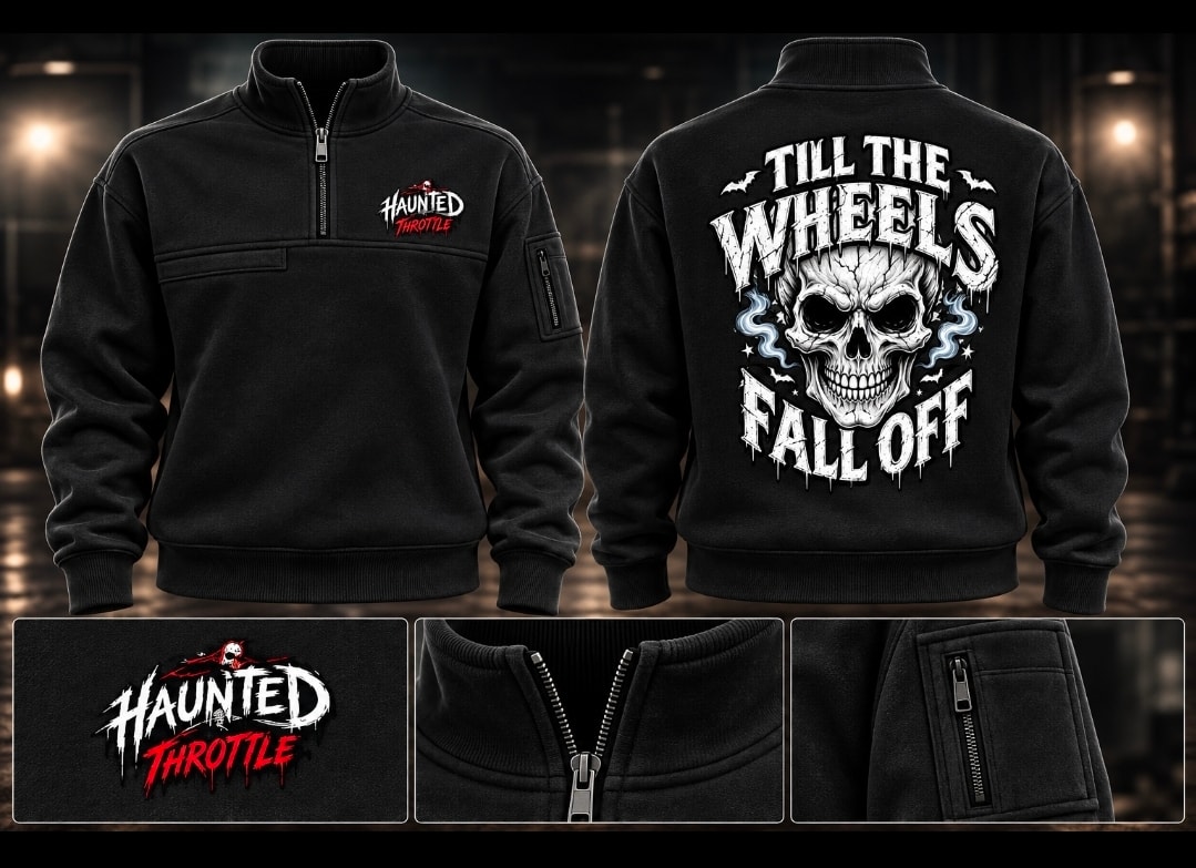 Haunted House Logo 1/4 Zip Fleece Job Shirt