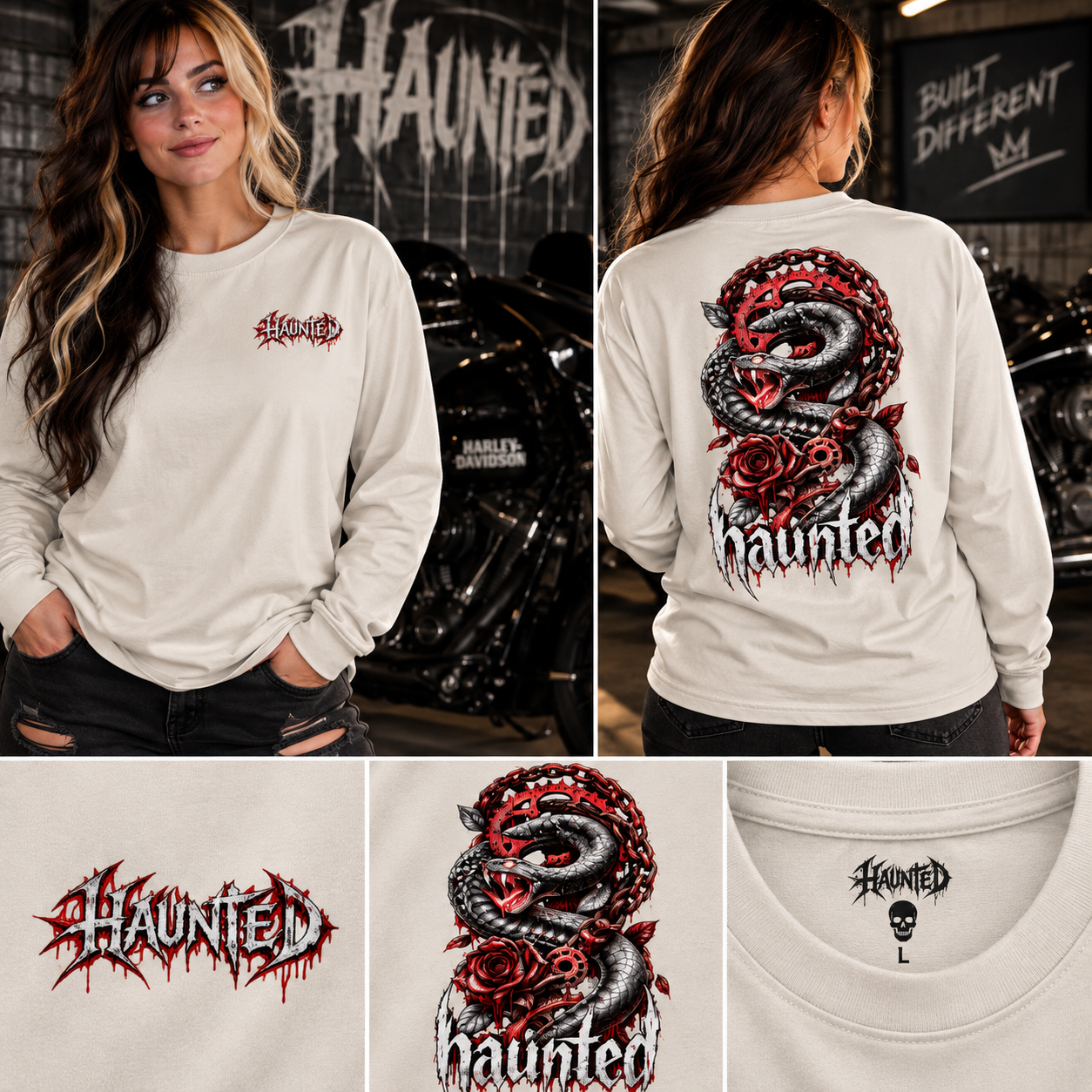 Haunted Snake Long Sleeve Shirt