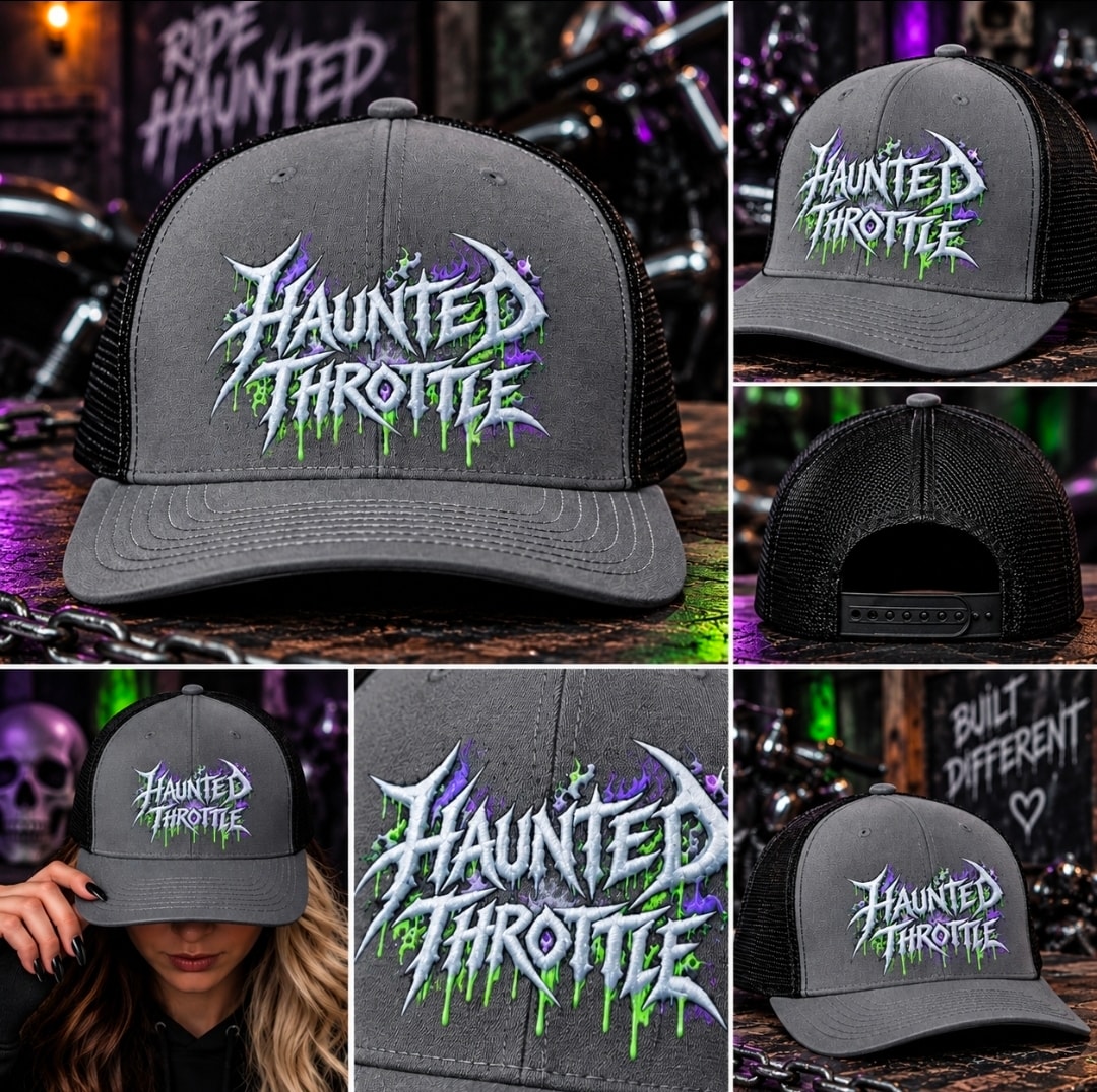 Haunted Throttle Snapback Cap