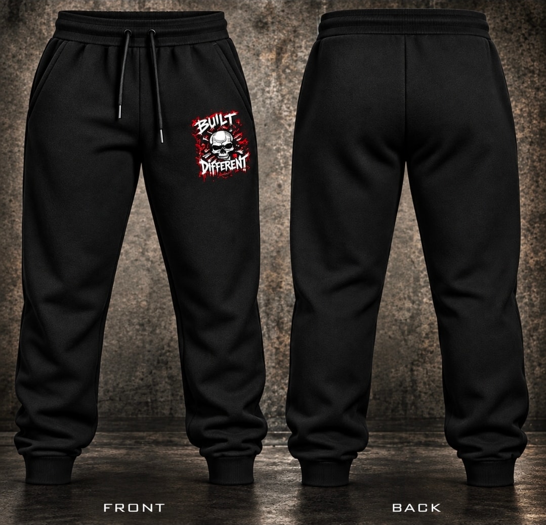 Original Built Different Embroidery Joggers