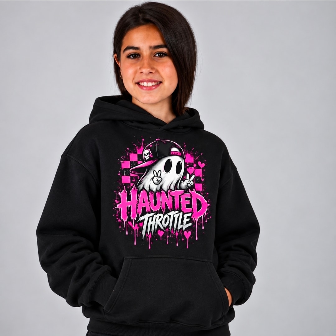 Youth Ghost Racer Halloween Hoodie