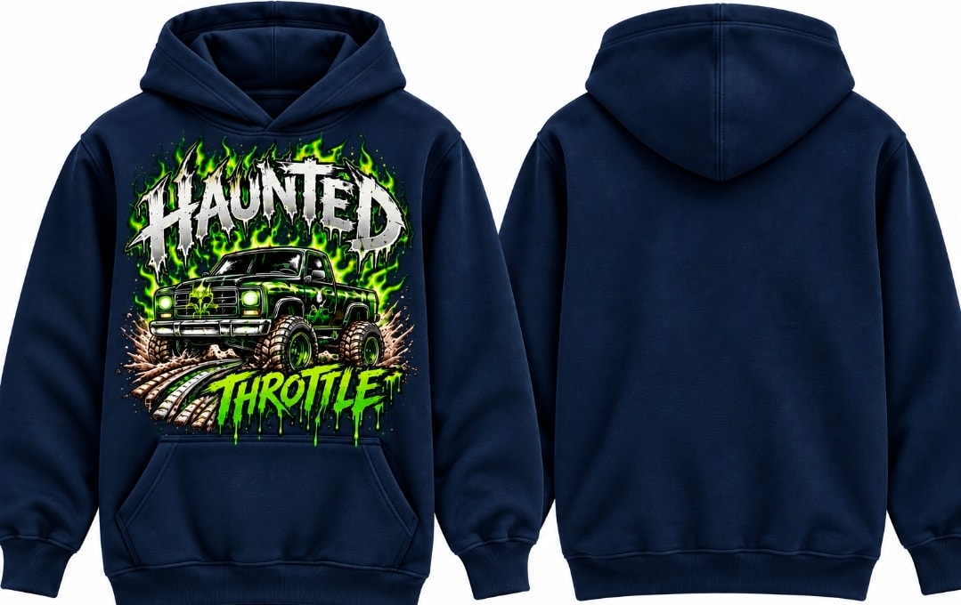 Youth Spooky Truck Racing Hoodie
