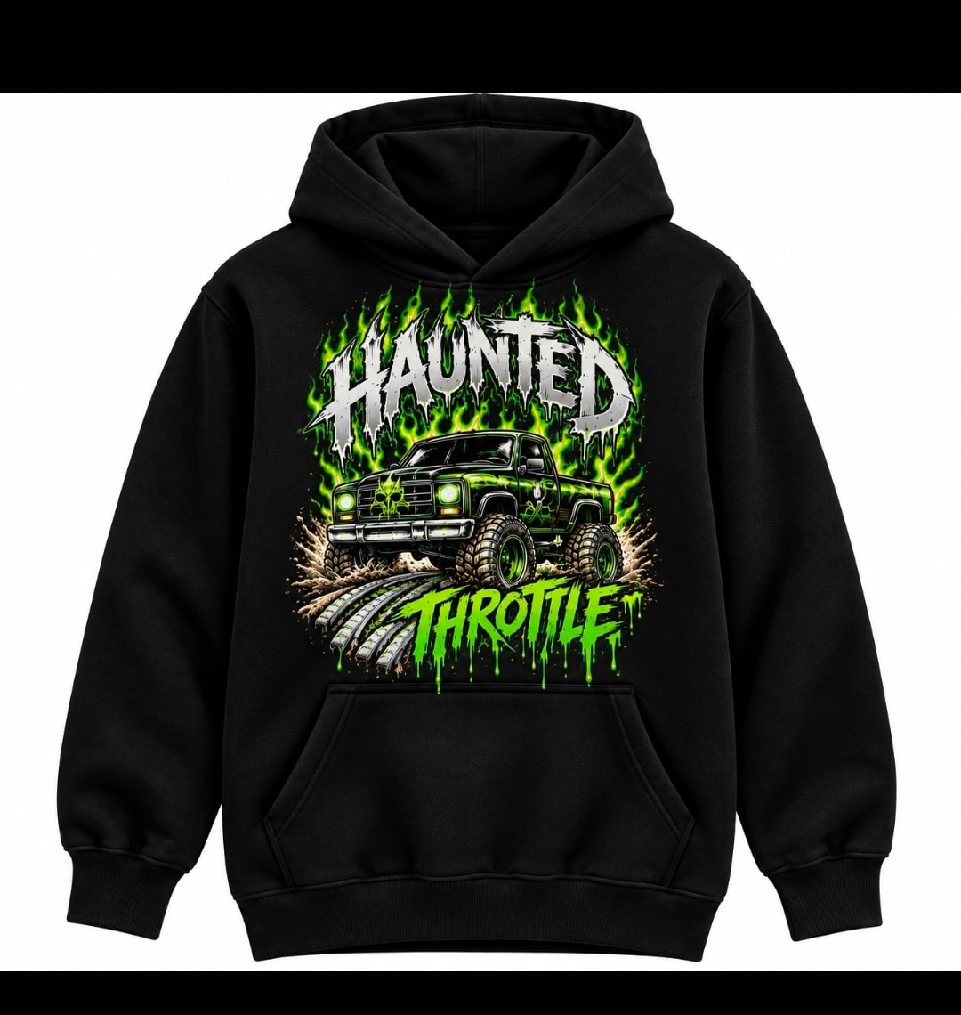 Youth Spooky Truck Racing Hoodie